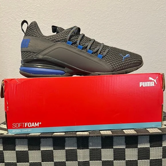Puma | Shoes | Puma Mens Charcoal And Royal Blue Athletic  display picture 1